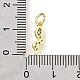 Подвески из змеиной латуни с микропаве из кубического циркония KK-V007-007G-04-3