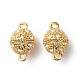 Сплав Rhinestone магнитные застежки X-RB-H116-2-M-2