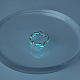 Открытая манжета из светящегося латунного листа X-LUMI-PW0001-111S-02-1