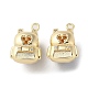 Латунные микро проложить кубического циркония подвески KK-F862-15G-2
