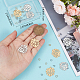 12 шт. подвески из нержавеющей стали 201 двух цветов STAS-CN0001-50-3
