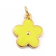 Подвески из латуни с покрытием из эмали KK-G387-09G-03-1
