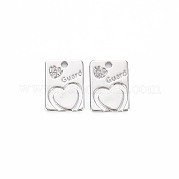 Латунные микропаве прозрачные кубические циркониевые подвески KK-S364-101