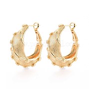 Серьги-кольца из латуни EJEW-T047-104G