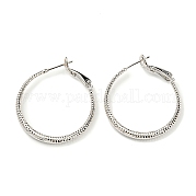 Витые большие серьги-кольца huggie для девочек и женщин KK-C224-05P-01