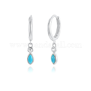 Серьги-кольца в форме капли из стерлингового серебра s925 HY5244-10
