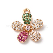 Латунные микро проложить кубического циркония подвески KK-C062-107G