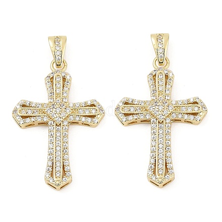 Латунные микро проложить кубического циркония подвески KK-U058-14G-1