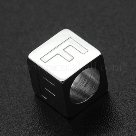 Европейские бусины из нержавеющей стали 201 STAS-N090-LA062-F-1