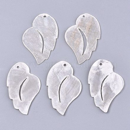 Подвески из натуральных ракушек Capiz SHEL-N026-97-1