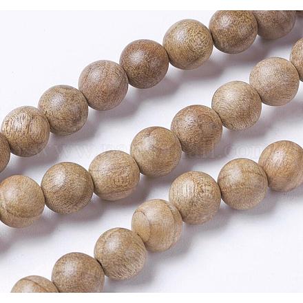 Натуральное дерево бисер нитей WOOD-J001-02-8mm-1