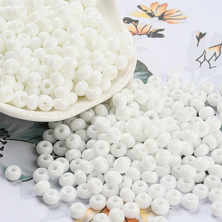 Стеклянные бусины с имитацией нефрита SEED-Z001-A-B01-1