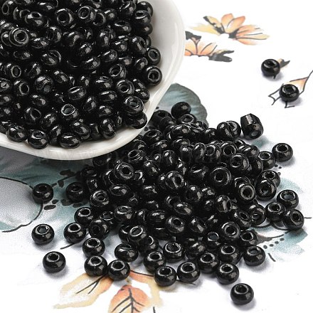 Стеклянные бусины с имитацией нефрита SEED-Z001-A-B16-1