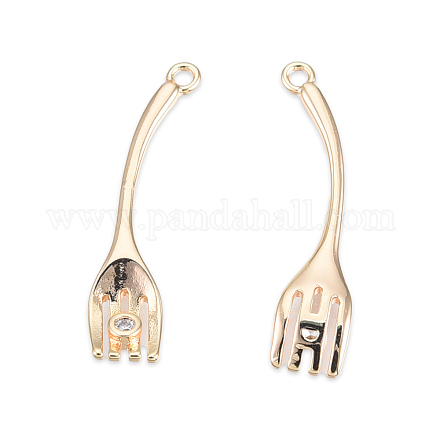 Подвески из латуни с прозрачным фианитом KK-N232-476-1