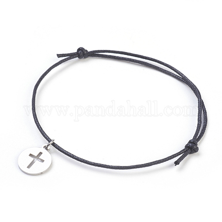 Браслеты с подвесками из нержавеющей стали 304 BJEW-JB03780-05-1