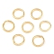 Brass Jump Rings, Open Jump Rings, Real 18K Gold Plated, 5x0.7mm, Inner Diameter: 3.5mm, about: 1900pcs/100g