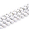Handmade Brass Ball Chains, Soldered, with Spool, White, 2.5mm, 32.8 Feet(10m)/roll