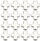 100Pcs Tibetan Style Alloy Beads, Cross, Cadmium Free & Lead Free, Antique Silver, 8.5x8x3.5mm, Hole: 1.5mm