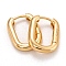 925 Sterling Silver Huggie Hoop Earrings, with 925 Stamp, Oval, Golden, 14x10.5x2mm, Pin: 0.7mm