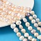 Natural Cultured Freshwater Pearl Beads Strands, Two Sides Polished, Grade 4A, Mixed Color, 10~11mm, Hole: 0.6mm, about 36~38pcs/strand, 13.70