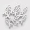 Non-Tarnish 304 Stainless Steel Charms, Awareness Ribbon, Stainless Steel Color, 14.5x6.1x1mm, Hole: 1.5mm