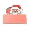 Christmas Theme Acrylic Brooch, with 201 Stainless Steel Pin, Santa Claus/Dinosaur/Girl, Santa Claus, 40.5x48x6.5mm