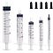 Screw Type Hand Push Glue Dispensing Syringe(without needle) Sets, with Stopper, Clear, Capacity: 1ml/3ml/5ml/10ml/20ml, 38pcs/set