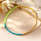 Colorful Glass Seed Round Beaded Stretch Bracelets for Women, Mixed Color, Inner Diameter: 6-7/8 inch(17.5cm)