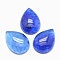 Watermelon Stone Glass Cabochons, Teardrop, 25x18x7mm