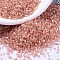 MIYUKI Delica Beads, Cylinder, Japanese Seed Beads, 11/0, (DB1863) Silk Inside Dyed Cinnamon AB, 1.3x1.6mm, Hole: 0.8mm, about 10000pcs/bag, 50g/bag