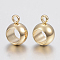 201 Stainless Steel Tube Bails, Loop Bails, Round, Golden, 11x8x5mm, Hole: 1.5mm, Inner Diameter: 5mm