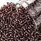 TOHO Round Seed Beads, Japanese Seed Beads, (26B) Silver Lined Medium Amethyst, 11/0, 2.2mm, Hole: 0.8mm, about 50000pcs/pound