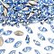 Preciosa® MAXIMA Crystal Fancy Stones, Czech Crystal, 435 14 615 Navette(Horse Eye), Dura Foiling, 30020 Light Sapphire, 8x4mm