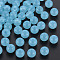 Imitation Jelly Acrylic Beads, Round, Light Sky Blue, 8x7.5mm, Hole: 1.8mm, about 1745pcs/500g