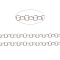 Tarnish Resistant 304 Stainless Steel Rolo Chains, Belcher Chains, Unwelded, with Spool, Stainless Steel Color, 9mmx1mm, about 32.8 Feet(10m)/roll