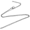 Non-Tarnish 304 Stainless Steel Cable Chain Necklace, with Lobster Claw Clasps, Stainless Steel Color, 21.65 inch(55cm), 1.6mm