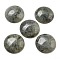Natural Labradorite Cabochons, Flat Round, 30x7~8.5mm