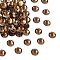 Preciosa® MAXIMA Crystal No Hotfix Flatback Stones, Czech Crystal, Dura Foiling, Round(438 11 615 Chaton Rose), 10220 Smoked Topaz, SS12(3~3.2mm)