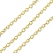 Brass Cable Chains, Soldered, Cadmium Free & Nickel Free & Lead Free, with Spool, Real 18K Gold Plated, 2x1.5x0.5mm
