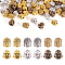 Tibetan Style Alloy Beads, Buddha, for Buddhist, Mixed Color, 11x9x8mm, 60pcs/box