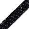 Opaque Solid Color Glass Beads Strands, Rectangle, Black, 4~5x2~3x2~3mm, Hole: 0.9mm, about 93~103pcs/strand, 17.32 inch~19.09 inch(44~48.5cm)