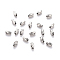 Tarnish Resistant 201 Stainless Steel Corrugated Beads, Oval, Stainless Steel Color, 5x3mm, Hole: 1.2mm