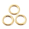 Ion Plating(IP) 316 Surgical Stainless Steel Linking Rings, Manual Polishing, Ring Shapes, Golden, 15x1.5mm, Inner Diameter: 10.5mm