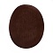 Flocky Cloth Fabric Appliques Iron On Patches, For Costume Accessories, Oval, Coconut Brown, 140x110x0.5mm