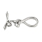 Brass Toggle Clasps, Cadmium Free & Nickel Free & Lead Free, Infinite, Platinum, Infinite: 23x9.5x2mm, Hole: 2mm, Bar: 17.5x8.5x2mm, Hole: 2mm, Pin: 1mm