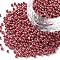 Glass Seed Beads, Opaque Colors Lustered, Round, Red, 2mm, Hole: 1mm, about 6666pcs/100g
