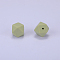 Hexagonal Silicone Focal Beads, Pale Green, 23x17.5x23mm, Hole: 2.5mm