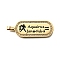 Oval with 12 Constellation 304 Stainless Steel Rhinestone Pendants, with Enamel, Ion Plating(IP), Real 18K Gold Plated, Aquarius, 46x19x2mm, Hole: 6x3.5mm