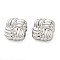 Non-Tarnish 304 Stainless Steel Stud Earrings, Rhombus, Stainless Steel Color, 29x29mm