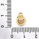 Латунные микропаве прозрачные подвески с фианитом KK-U065-05B-G-3